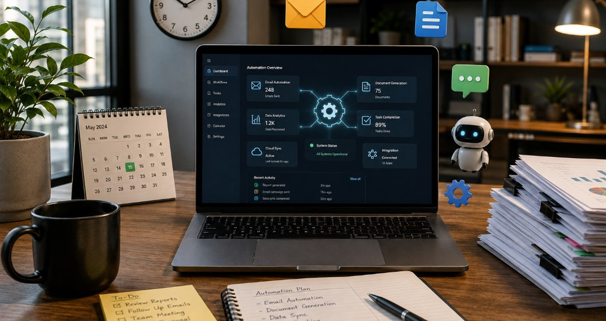 Small business automation guide covering 25 tasks owners can stop doing manually.