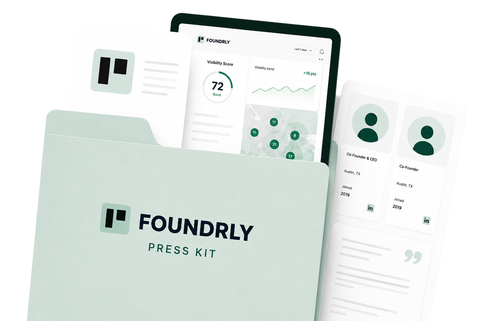 Foundrly press kit visual